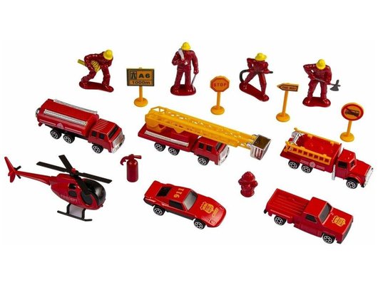 Машинка Handers HAC1608-011 Пожарное отделение 16 предметов